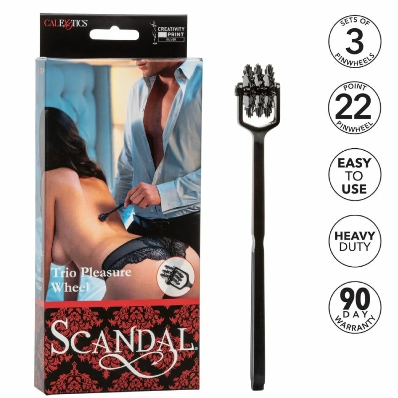 „CalExotics Scandal Trio Wheel“ – trigubas jutimo stimuliavimo įrankis, 18,5 cm