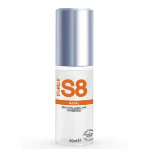 STIMUL8 S8 Water-Based Anal Lubricant 50ml - Gentle, Skin-Friendly Formula