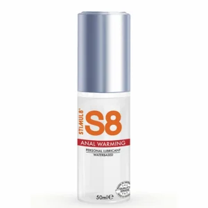 S8 Anal Lubricant Water-Based Warming Effect 50ml Paraben-Free