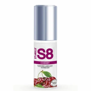 S8 Cherry Water-Based Lubricant 50ml - Paraben-Free Intimate Gel