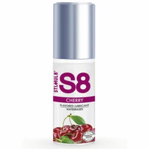 S8 Cherry Water-Based Lubricant 125ml - Paraben-Free, Long-Lasting Formula