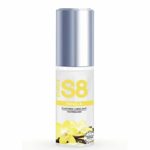S8 Water-Based Lubricant Vanilla 125 ml - Paraben-Free, Edible Formula