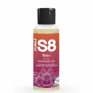 S8 Relax Massage Oil Green Tea & Lilac Blossom 50 ml Nourishing Formula