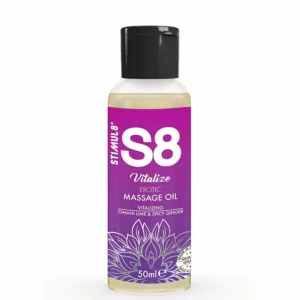 S8 Vitalize Massage Oil Lime 50ml - Nourishing & Refreshing Formula