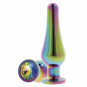 ToyJoy Twilight Bum Bijou Medium Aluminum Plug with Rainbow Gem 11cm