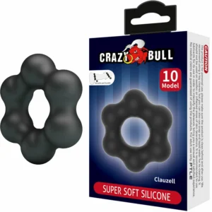 Crazy Bull Clauzell Silicone Adjustable Ring Model 10 - Black, 60 mm