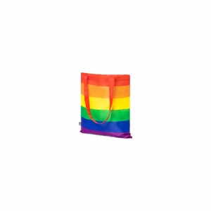 Pride Rainbow Flag Tote Bag 210T RPET Lightweight Eco-Friendly 70cm Handles