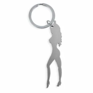 Diablo Picante Metal Keychain Silver - Stylized Figure & Bottle Opener