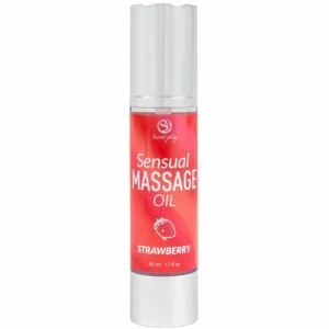 Secretplay Strawberry Massage Oil 50ml - Airless Pump & Nourishing Formula