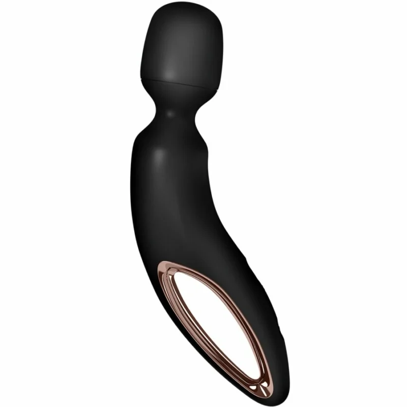 Satisfyer Wand-erland vibruojantis masažuoklis juodas XXL, atsparus vandeniui