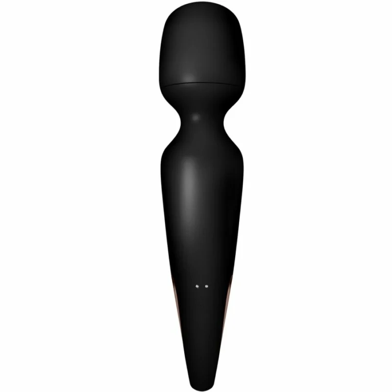 Satisfyer Wand-erland vibruojantis masažuoklis juodas XXL, atsparus vandeniui