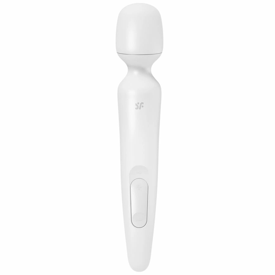 Satisfyer Wand-erland White – galinga įkraunama masažo lazdelė XXL