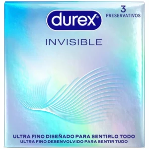 Durex Invisible Ultra Thin Intimate Protection Prezervatyvai 3 vnt