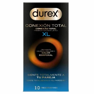 Durex Total Connection XL Ultra Thin Latex-Free Nitrile Condoms 10-Pack