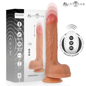 MR INTENSE Baldwin Intimate Machine nuotolinio valdymo pultas 22 cm silikoninis juodas