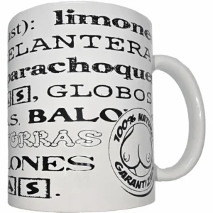 DIABLO PICANTE Ceramic Mug 370ml - Humorous White Collectible Gift