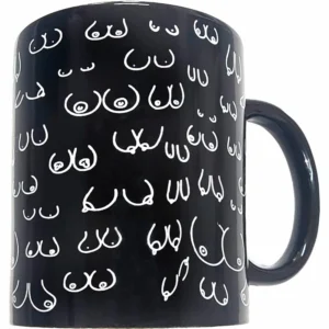 Diablo Picante Black Ceramic Mug 370ml - Artistic Bust Motif