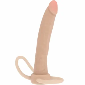ToyJoy Get Real Double Trouble Silicone Dual-Ended Model 16cm Beige