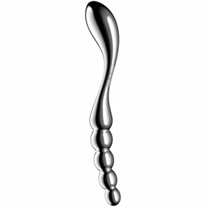 Satisfyer Star Force 1 nerūdijančio plieno dvipusis intymus įrankis 22 cm