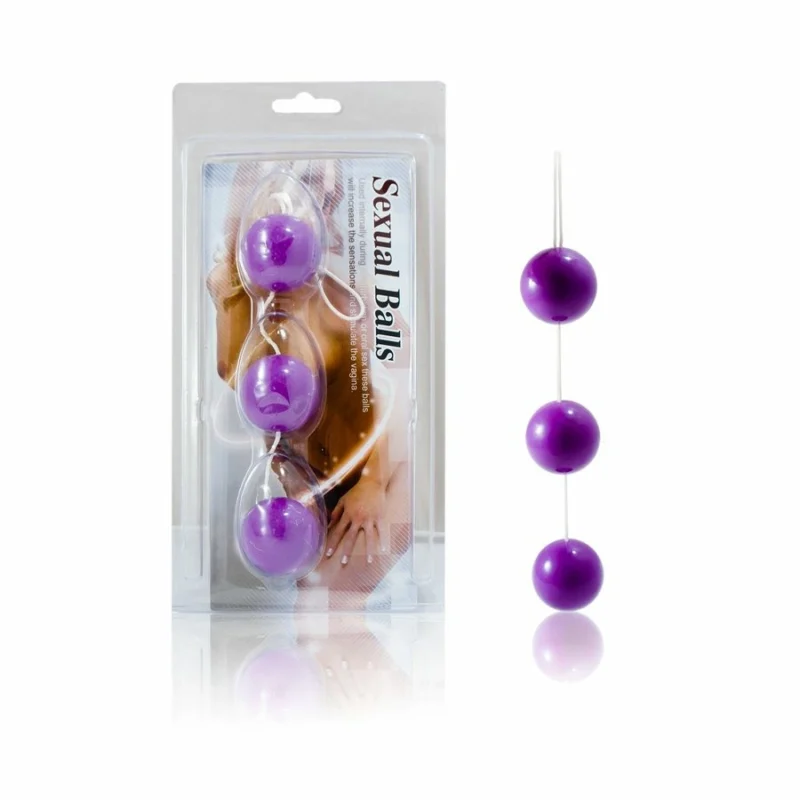 Baile Strip alyvinė ABS intymių karoliukų rinkinys, 3 vnt, 34mm, 20cm