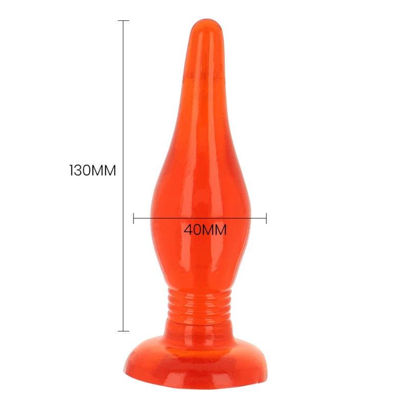 Baile Red Soft Touch Plug Intimate Trainer 14,2 cm su siurbimo pagrindu