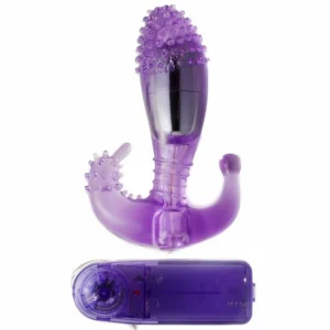 Baile Ripple Intimate Silicone Stimulator with Adjustable Vibration, Purple