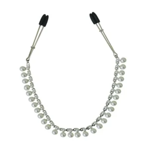 Sportsheets Sincerely Pearl Chain Nipple Clips, 40.6 cm, Elegant Design
