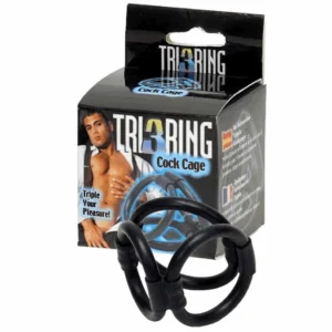 ToyJoy Tri-Ring System Adjustable Silicone Support Black