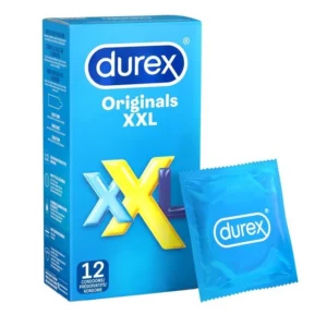 Durex Originals XXL Comfort 12-Pack Large Size Latex Condoms