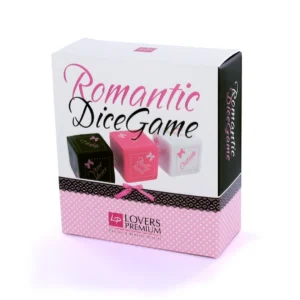 LoversPremium Dice Game Romantic - 3-Piece Set with Storage Pouch