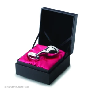 Njoy Pure Plug Large - Stainless Steel Analogue Insert with Ring 7 cm
