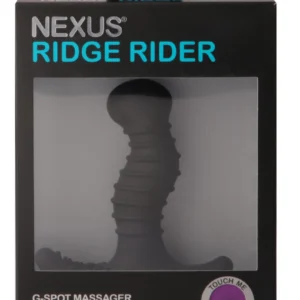 Nexus Ridge Rider Plus Black Silicone Dual-Zone Massager 10cm