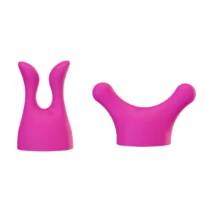 PalmPower Palmbody Attachments Set - 2-Piece Silicone Kit for Wand Massager