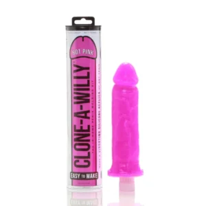 Clone-A-Willy Hot Pink Molding Kit with Vibrating Function