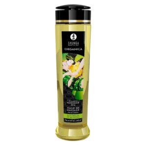 Shunga Organica Massage Oil Green Tea Aroma 240ml - Natural Formula