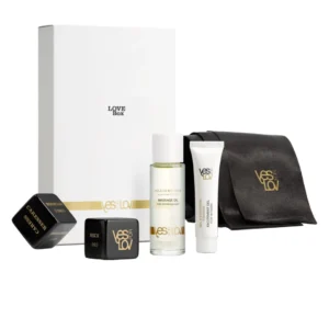 YESforLOV Love Box Sensual Gift Set with Massage Oil & Accessories