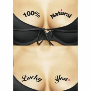 Ta-Ta-Toos 100% Natural Temporary Body Tattoos Duo Set, Waterproof