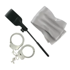 S&M Bondage Escape Kit - Compact Accessory Set with Handcuffs & Crop
