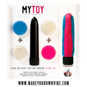 MyToy Vibrator Kit Blue & Pink - Customizable Silicone Model 13.3cm