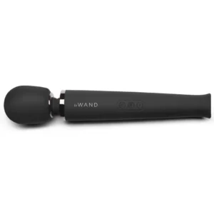 Le Wand Massager Black - Rechargeable Multi-Speed Silicone Wand