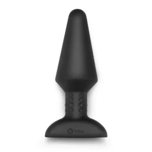 b-Vibe Rimming Plug XL Black - Advanced Intimate Machine with Rotating Beads