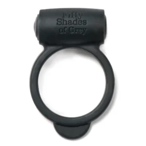Fifty Shades of Grey Yours and Mine Silicone Vibrating Ring Black