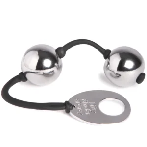 Fifty Shades of Grey Inner Goddess Metal Kegel Exercise Balls 21.6cm Silver