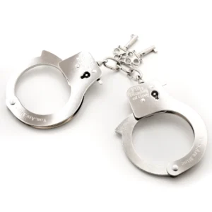Fifty Shades of Grey Steel Handcuffs You Are Mine - Secure Design, 26.7 cm
