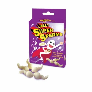 Jelly Super Sperms Pina Colada Flavour 120g - Fun Shaped Fruit Jellies