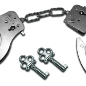 Sportsheets S&M Metal Handcuffs - Adjustable Steel with Keys, 85 g