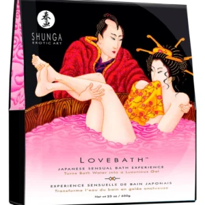 Shunga Lovebath Bath Powder Dragon Fruit 650g - Luxurious Jelly Formula