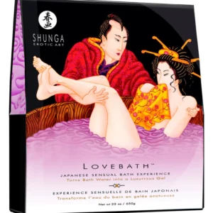 Shunga Lovebath Sensual Lotus 650g Aromatic Bath Jelly Powder