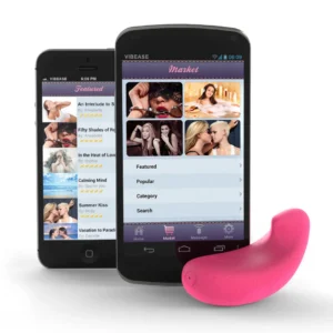 Vibease Pink Smart Vibrating Device - Android App Control, Compact Design