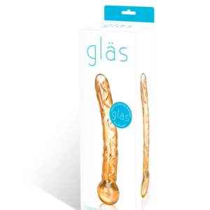 Glas Orange Tickler Artistic Glass Model with Textured Surface 19.5 cm